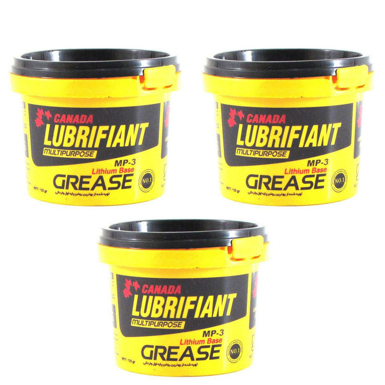 گریس نسوز کانادا لوبریفنت مدل MP-3 Lithium Base حجم 115 میلیلیتر بسته سه عددی