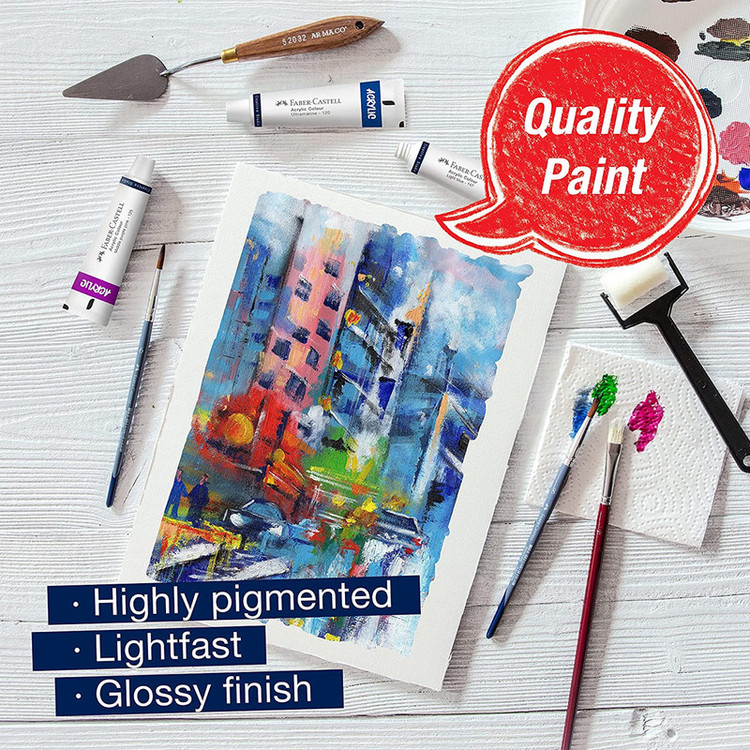 رنگ اکریلیک فابرکاستل مدل CREATIVE STUDIO بسته 24 عددی