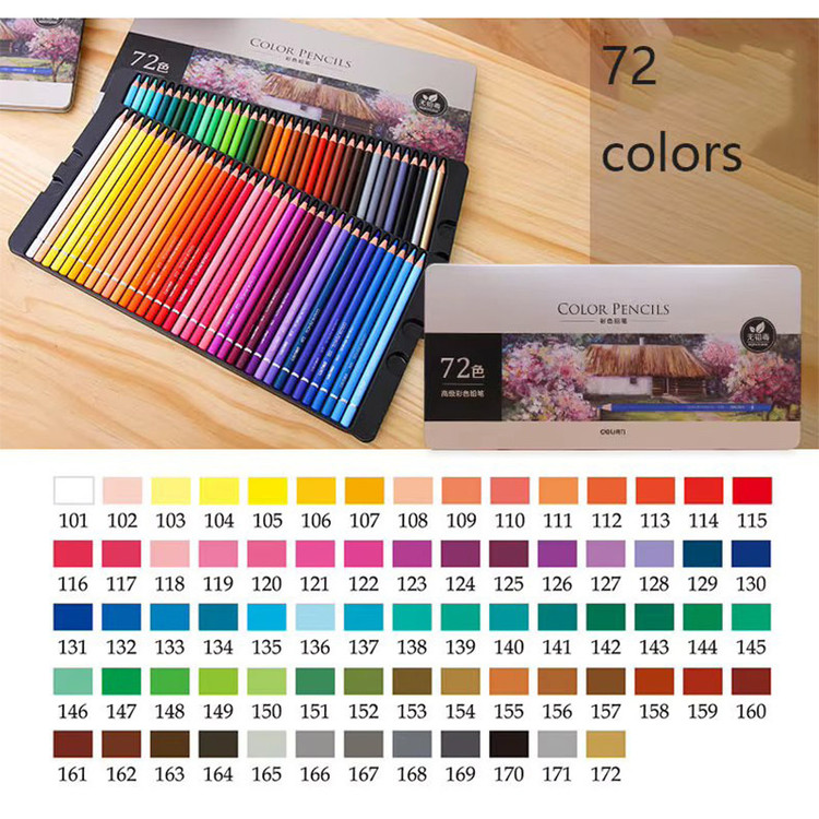 مداد رنگی 72 رنگ دلی مدل NO.6568 72Color