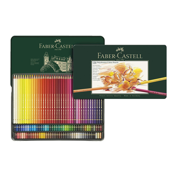 مداد رنگی 120 رنگ فابر کاستل مدل Polychromos