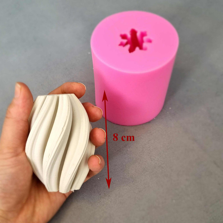 قالب شمع مدل گوی اسپیرال کد 08cm