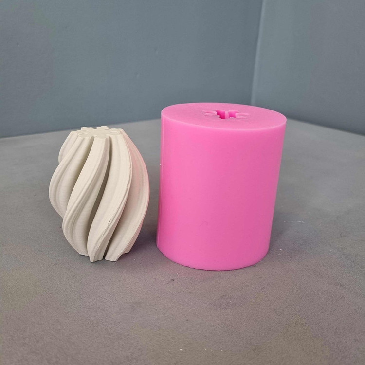 قالب شمع مدل گوی اسپیرال کد 08cm