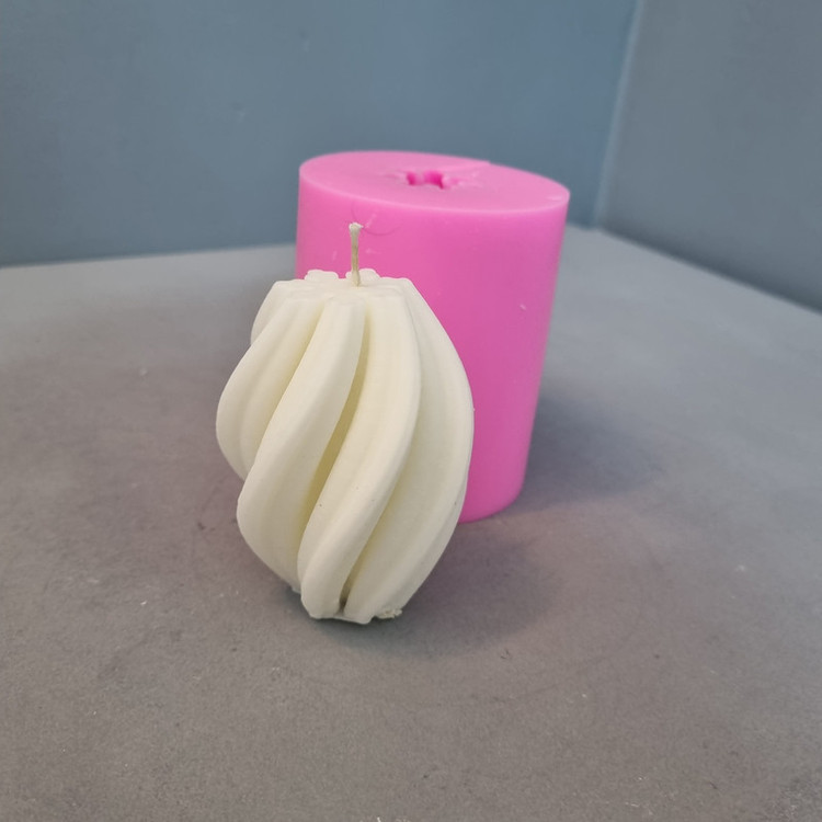 قالب شمع مدل گوی اسپیرال کد 08cm