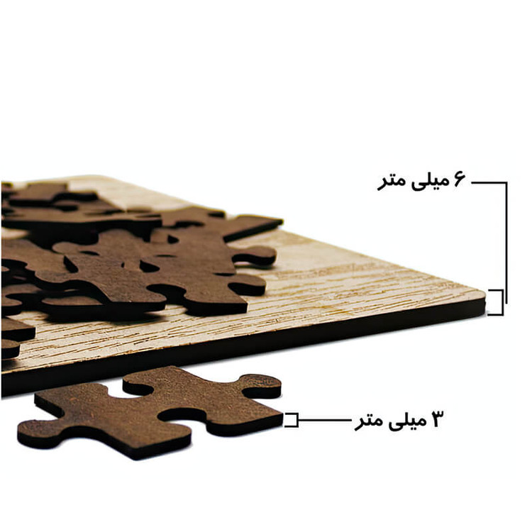 پازل 35 تکه زیگ زاگ مدل چوبی باب اسفنجی کد 351060