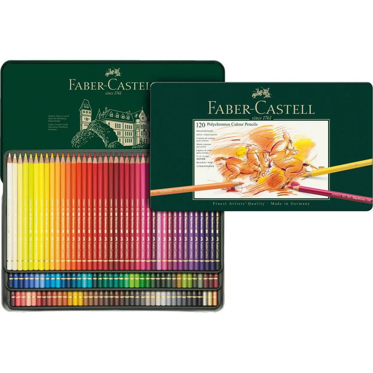 مداد رنگی 120 رنگ فابر-کاستل مدل Polychromos