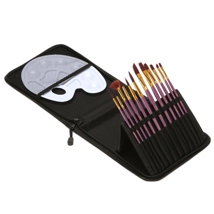 ست قلم مو ژوتینگ کد Professional Violet به همراه پالت مجموعه 13 عددی