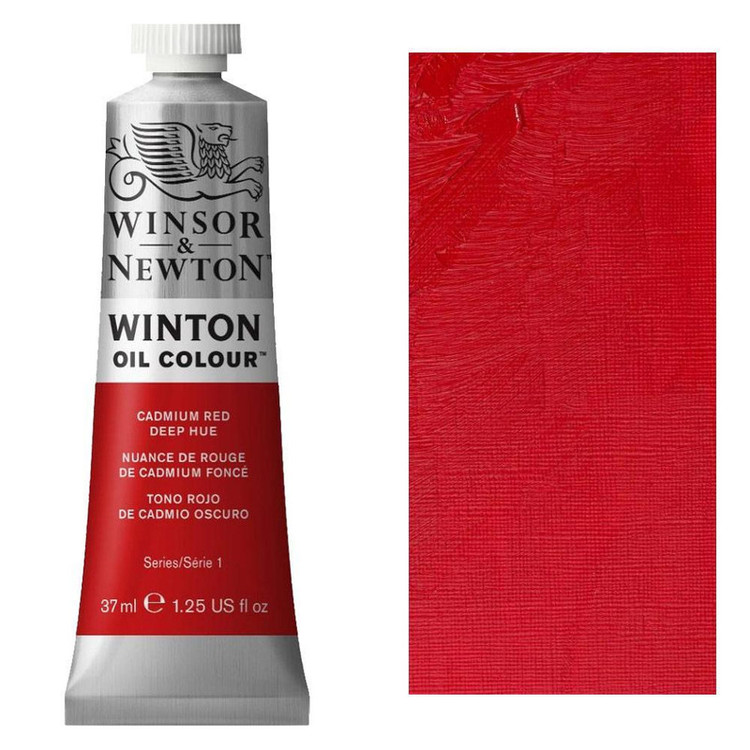 رنگ روغن وینزور اند نیوتون مدل وینتون کد CADMIUM RED DEEP HUE 6 حجم 37 میلی لیتر