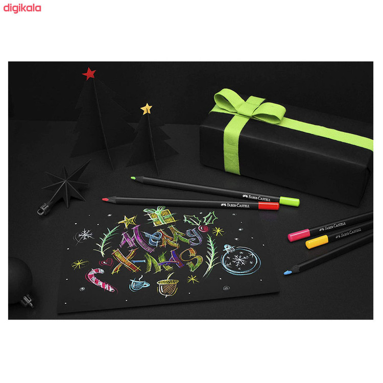 مداد رنگی 24 رنگ فابر کاستل مدل Black Edition