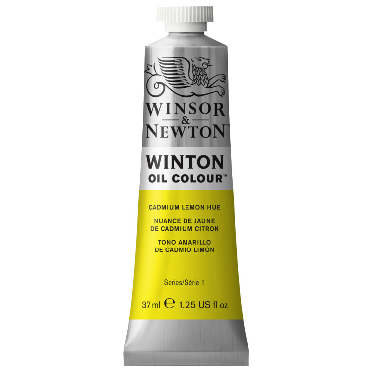 رنگ روغن وینزور وینتون مدل CADMIUM LEMON HUE 7 حجم 37 میلی لیتر