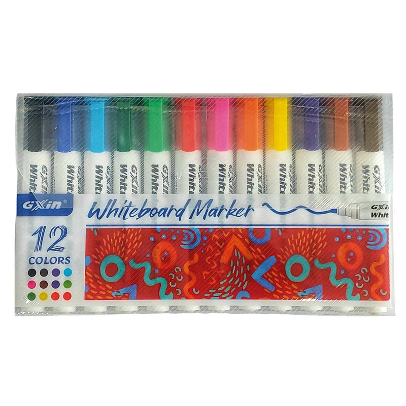 ماژیک وایت برد جیکسن مدل نئونی بسته 12 عددی