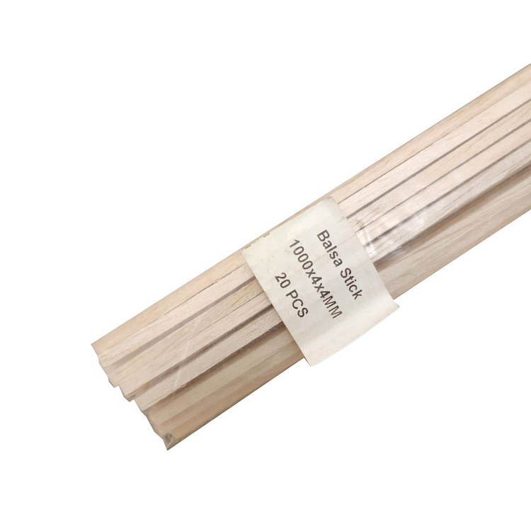 میله چوبی مدل بالسا کد 4MM بسته 20 عددی