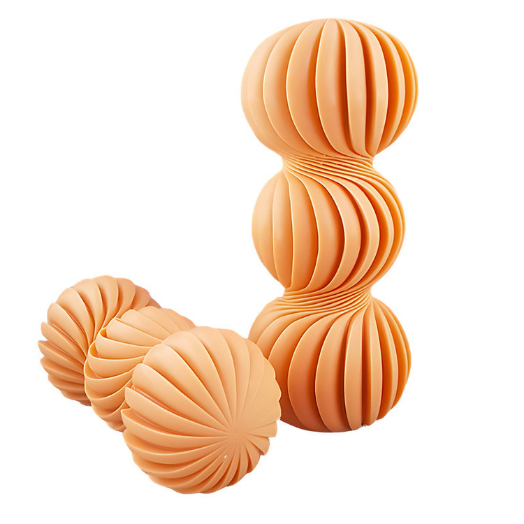 قالب شمع مدل ستون گوی پیچ طرح سه گوی شیاردار کد C12CM