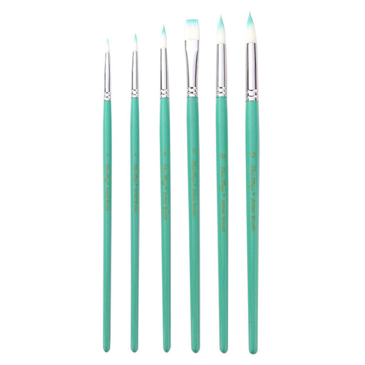 ست قلم مو ژوتینگ مدل Royal6-GRN مجموعه 6 عددی