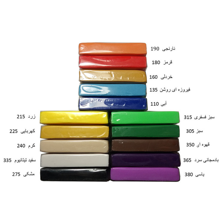 خمیر مجسمه سازی دالیس کد D1015 بسته 15 عددی