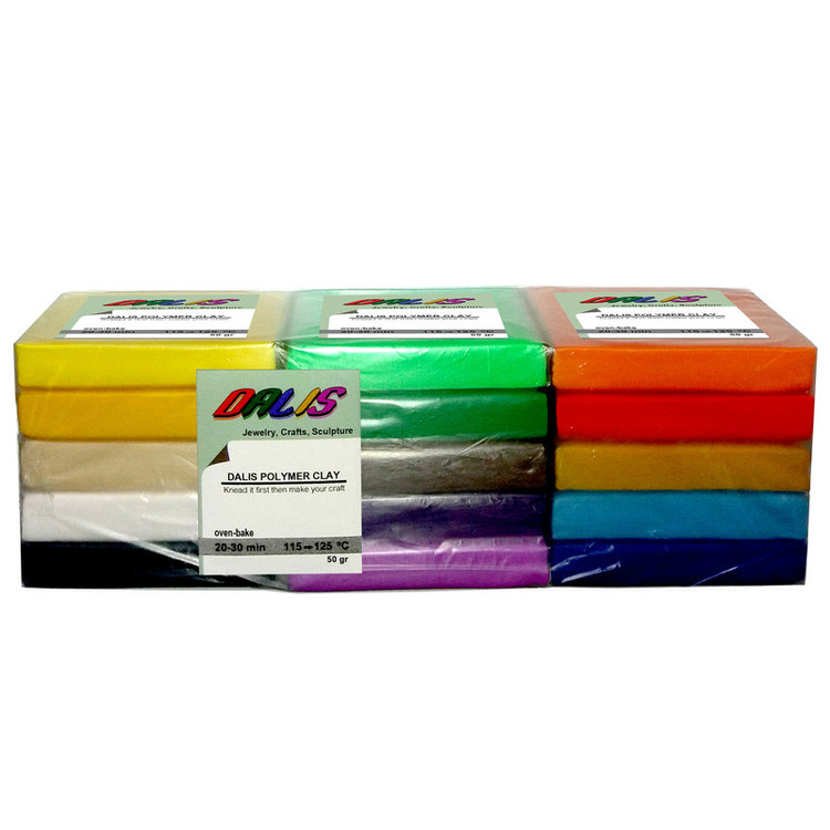 خمیر مجسمه سازی دالیس کد D1015 بسته 15 عددی