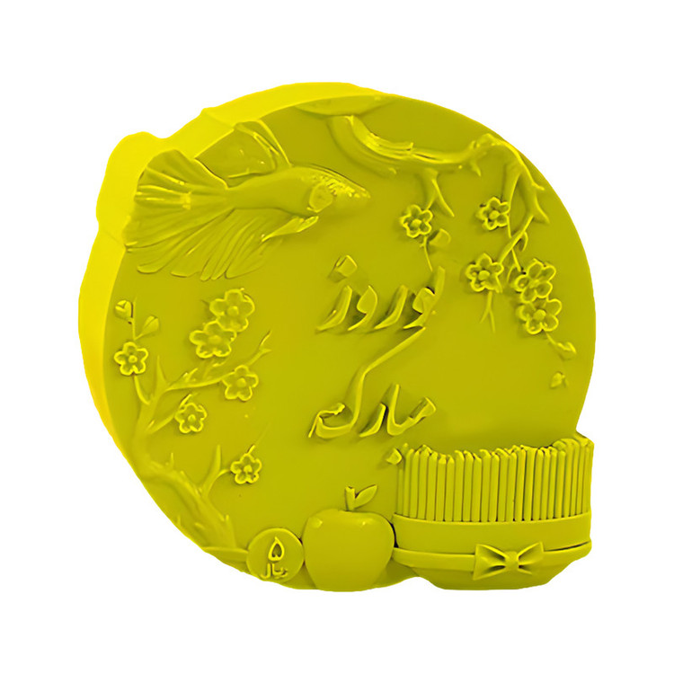 قالب شمع مدل استند سکه هفت سین طرح نوروز مبارک کد C 10CM