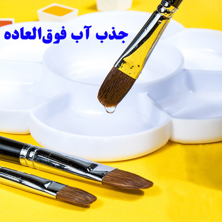 ست قلمو زبان گربه ای بورنس مدل موی گرگ کد Wolf-FR6 بسته 6 عددی