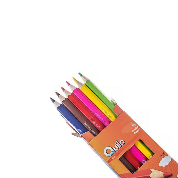 مداد رنگی 6 رنگ کوییلو مدل JOMBO