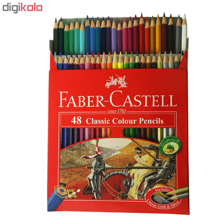 مداد رنگی 48 رنگ فابر-کاستل مدل Classic 858