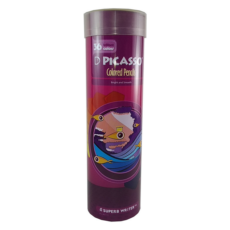 مداد رنگی 36 رنگ پیکاسو مدل استوانه ای کد P.C18E1111