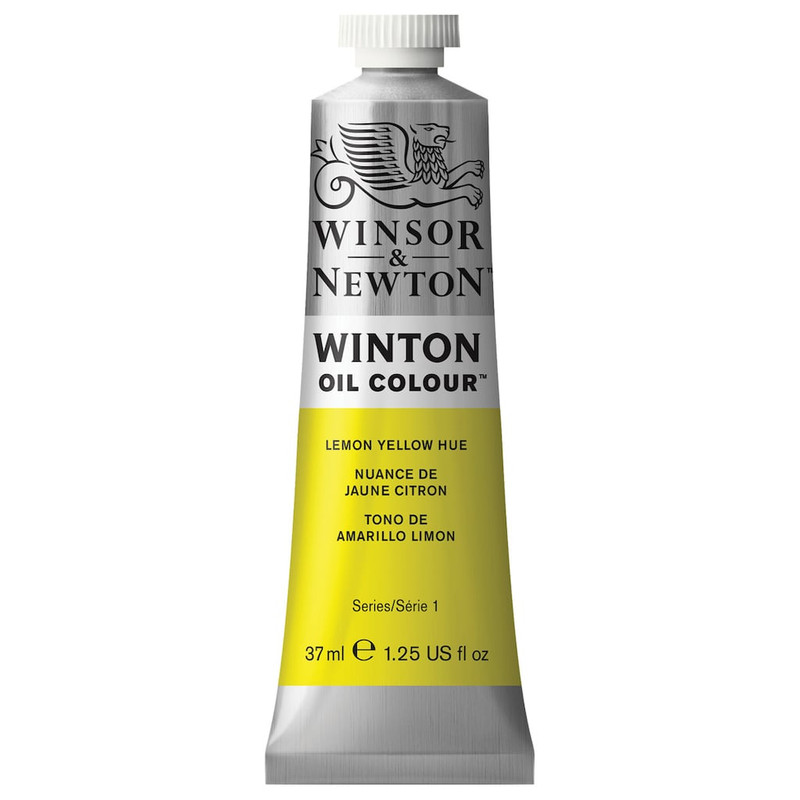 رنگ روغن وینزور اند نیوتون مدل LEMON YELLOW HUE 26 حجم 37 میلی لیتر
