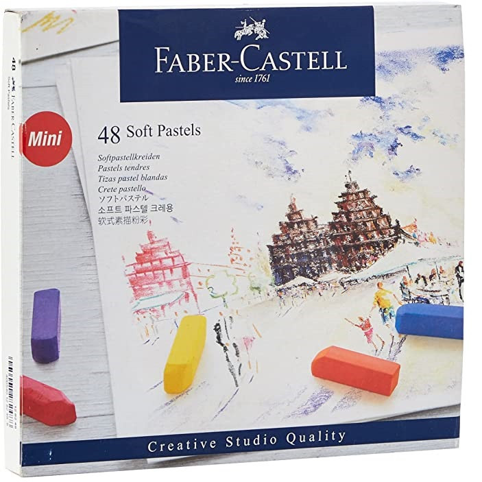 پاستل گچی 48 رنگ فابر کاستل مدل Creative Studio Mini