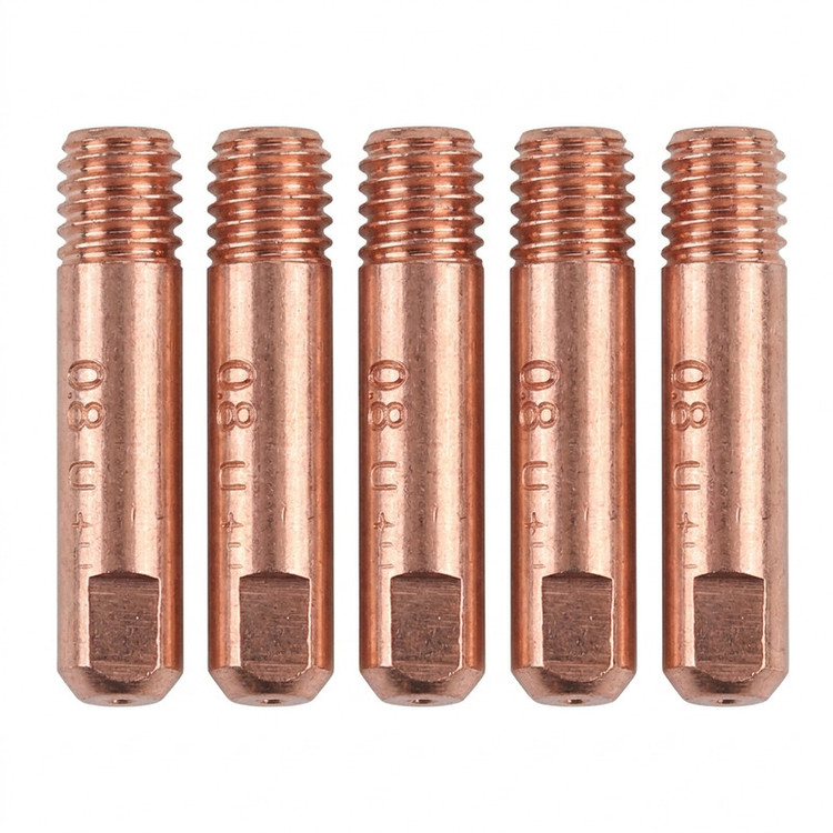 نازل تورچ مدل میگ مگ استوانه ای کد M6*25*1.2 بسته 5 عددی