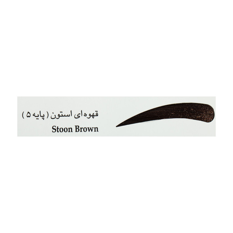 رنگ ابرو آدونیس پرفکت شماره 5 حجم 15 میلی لیتر رنگ قهوه ای سوخته
