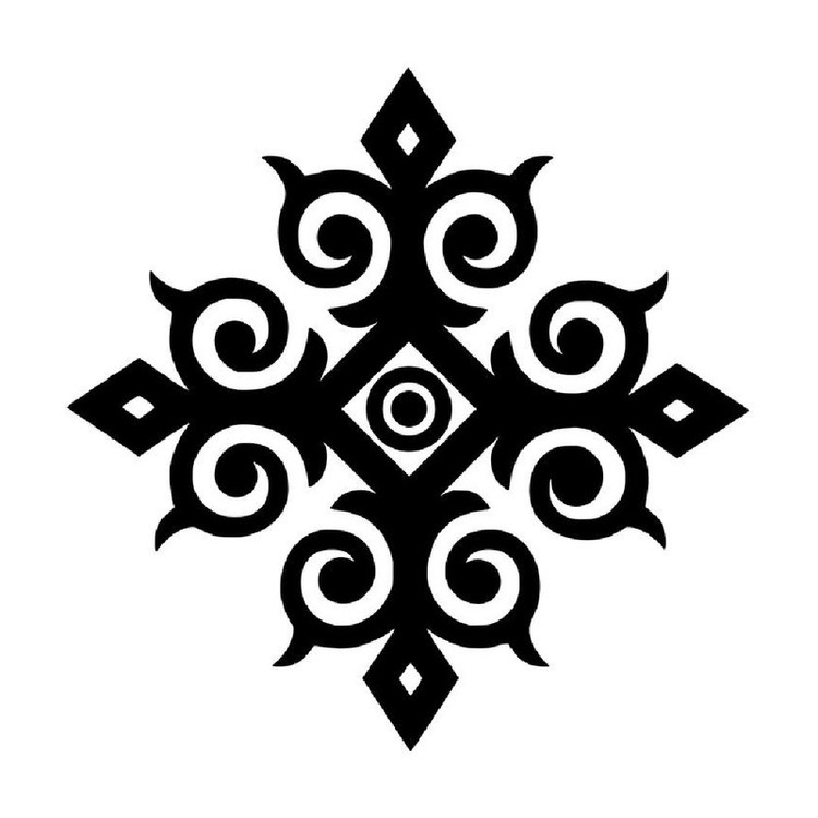 شابلون باتیس آرت طرح تذهیب کد 312