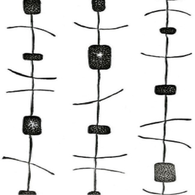 غلتک نقاشی طرح سیم خاردار کد MK15-09 سایز 6 اینچ