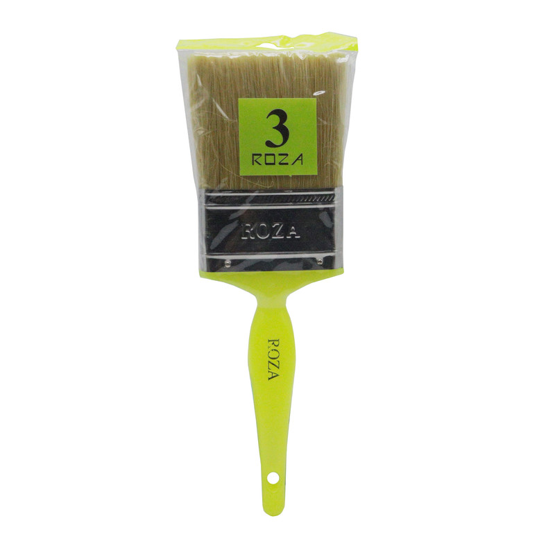 قلم مو نقاشی رزا مدل پلاستیکی کد YP-ROGHANI-76.2MM/3INCH سایز 3 اینچ
