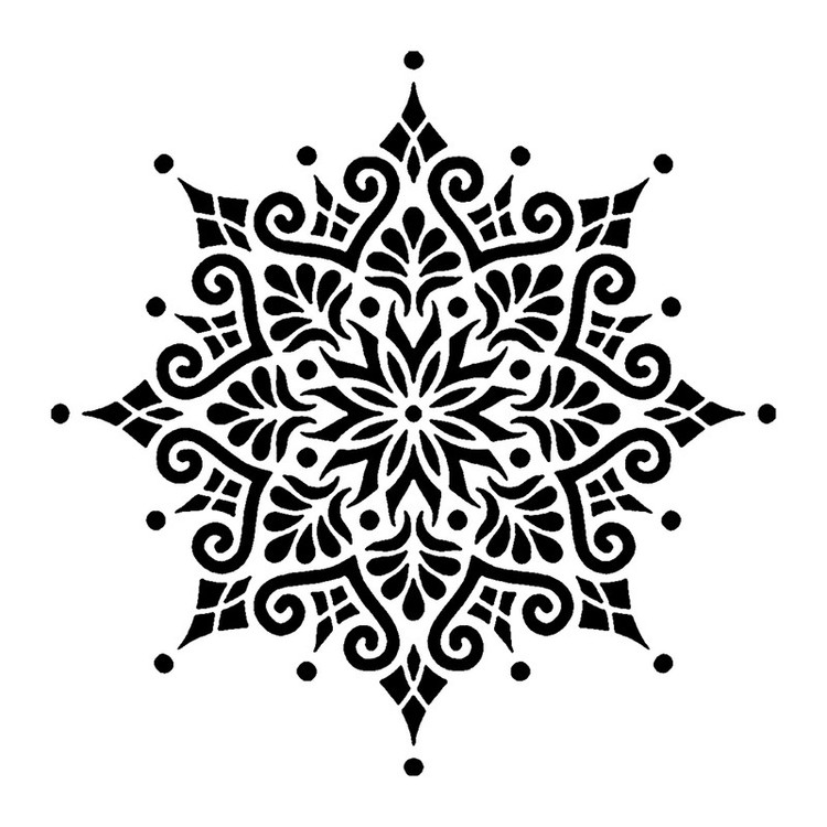 شابلون باتیس آرت طرح تذهیب کد 520
