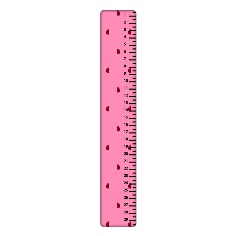 خط کش 30 سانتی متر طرح قلب کد 219