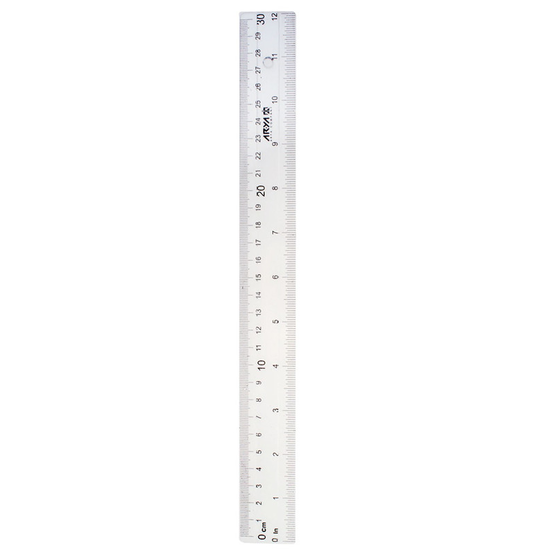 خط کش 30 سانتی متری آریا کد 8021 - بسته 4 عددی