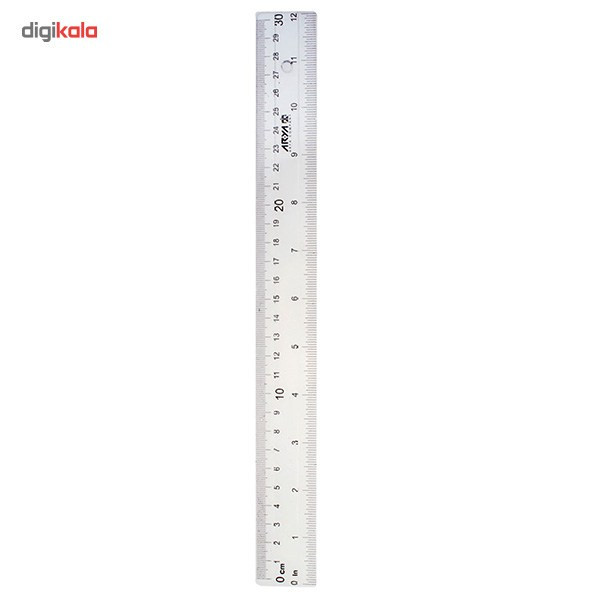 خط کش 30 سانتی متری آریا کد 8021 - بسته 4 عددی