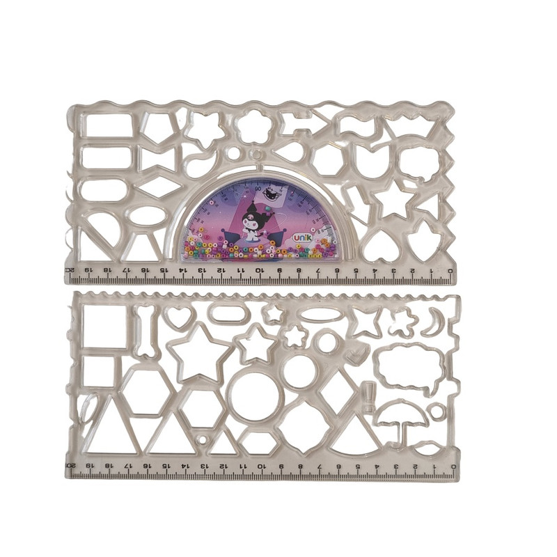 شابلون مدل پولکی طرح کرومی بامزه کد 6-5965 بسته 2 عددی