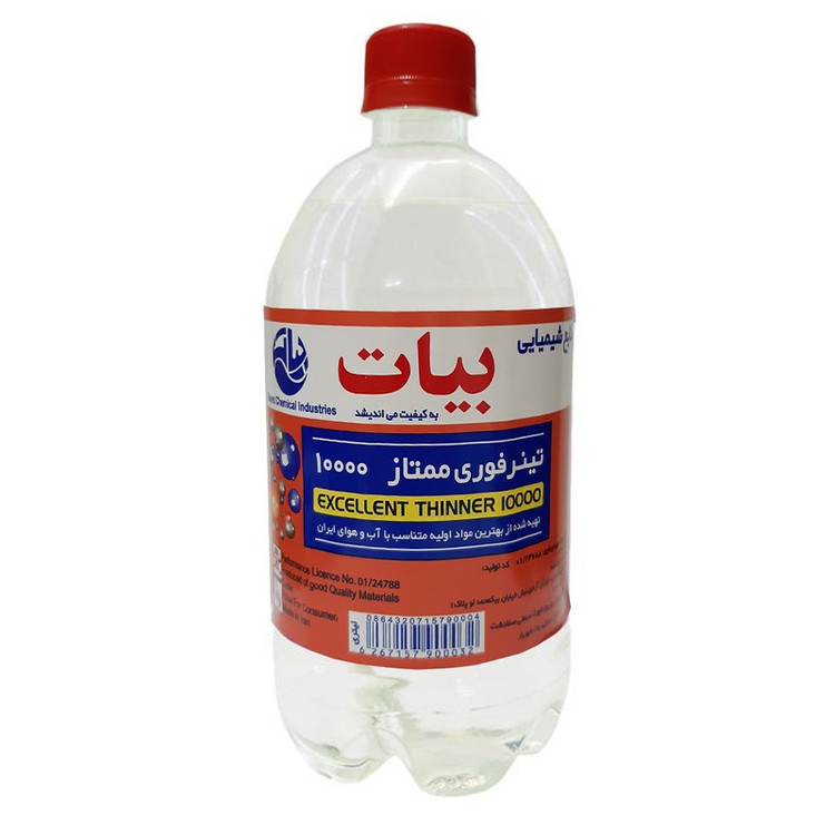 تینر فوری بیات مدل 10000 ممتاز حجم 1 لیتر
