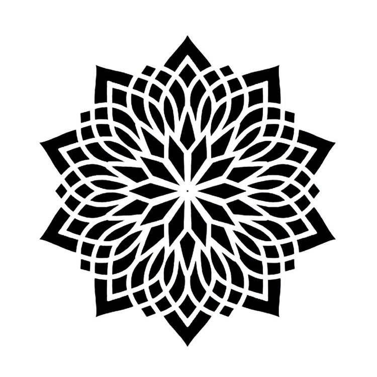 شابلون باتیس آرت طرح اسلیمی کد 088