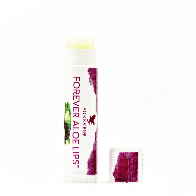 بالم لب فوراور مدل Aloe Lips مرطوبکننده و نرمکننده قوی با عصاره آلوئهورا و روغن جوجوبا، مناسب پوست لبهای خشک و ترکخورده، فاقد چسبندگی و سازگار با پوست، طراحی ماتیکی وگان از آمریکا