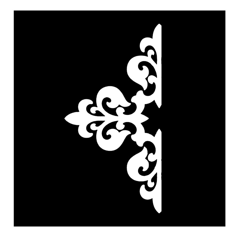 شابلون باتیس آرت طرح حاشیه کد 462