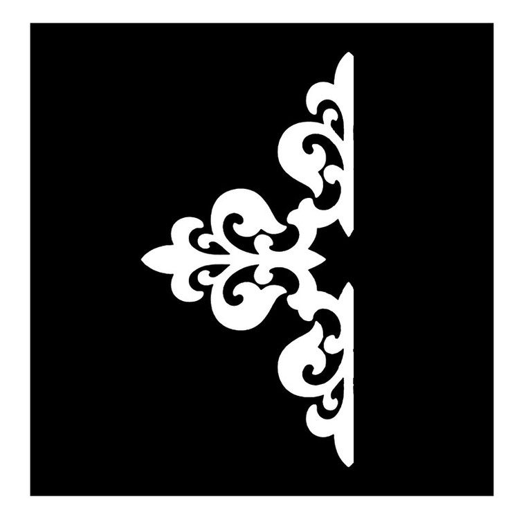 شابلون باتیس آرت طرح حاشیه کد 462