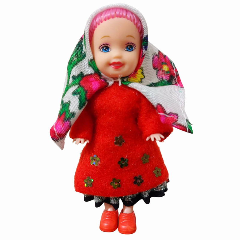 عروسک مدل سنتی لباس محلی ارتفاع ۱۰ سانتی متر