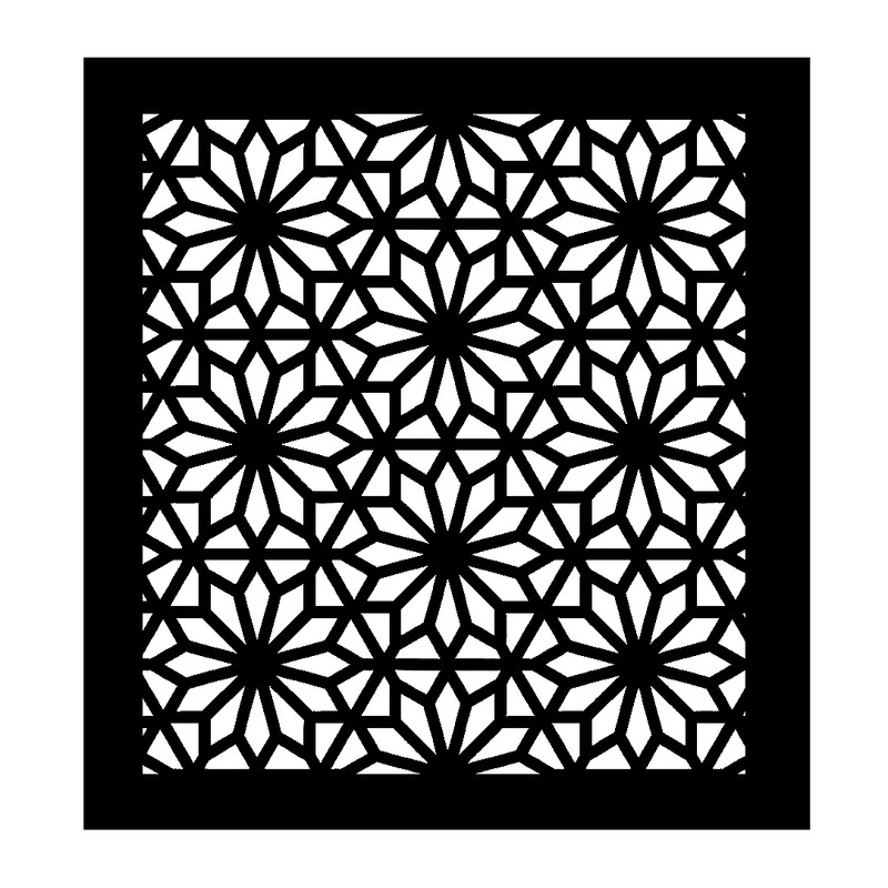 شابلون باتیس آرت طرح اسلیمی کد 026