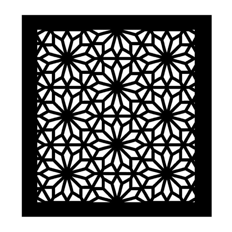 شابلون باتیس آرت طرح اسلیمی کد 026