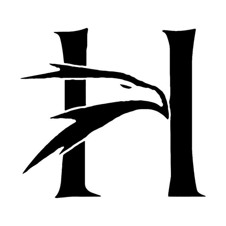 شابلون باتیس آرت طرح حرف H کد 881