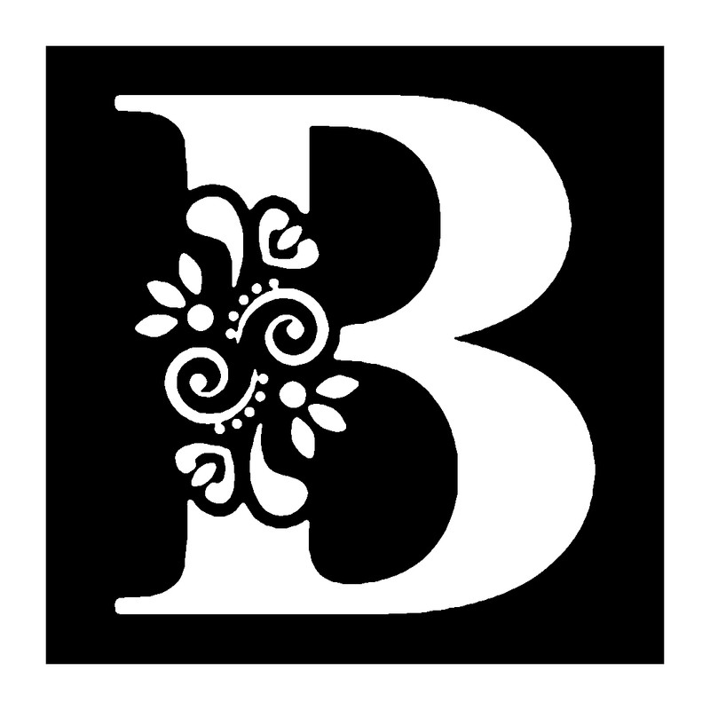 شابلون باتیس آرت طرح B کد 804