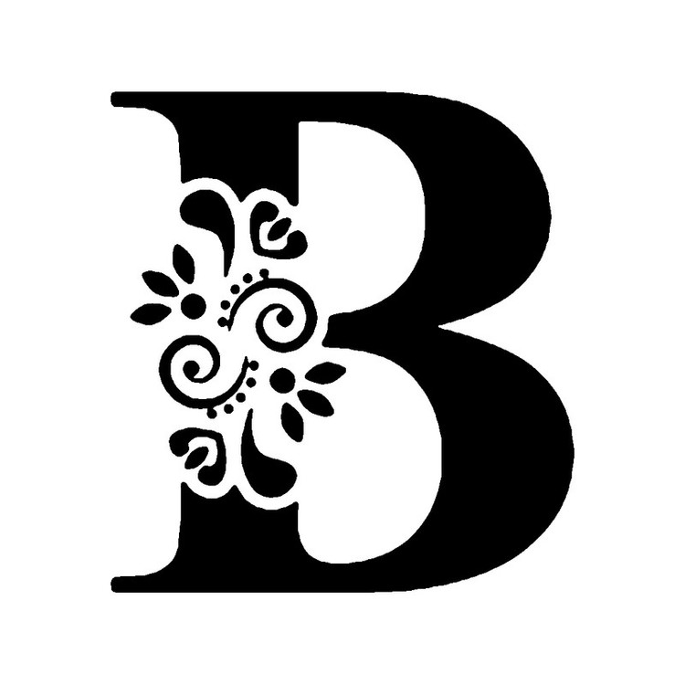 شابلون باتیس آرت طرح B کد 804