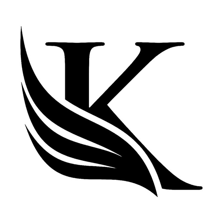 شابلون باتیس آرت طرح حرف K کد 882