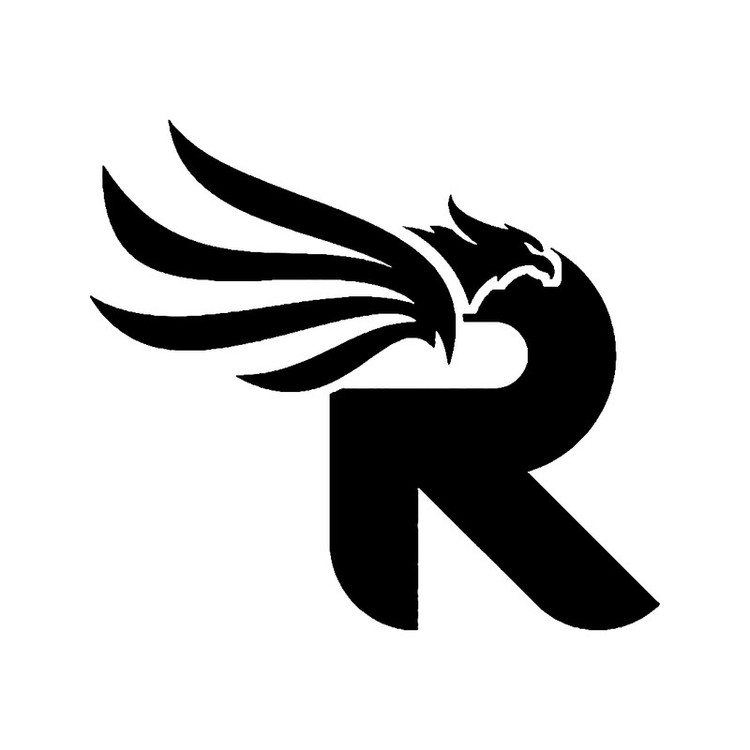 شابلون باتیس آرت طرح حرف R کد 831
