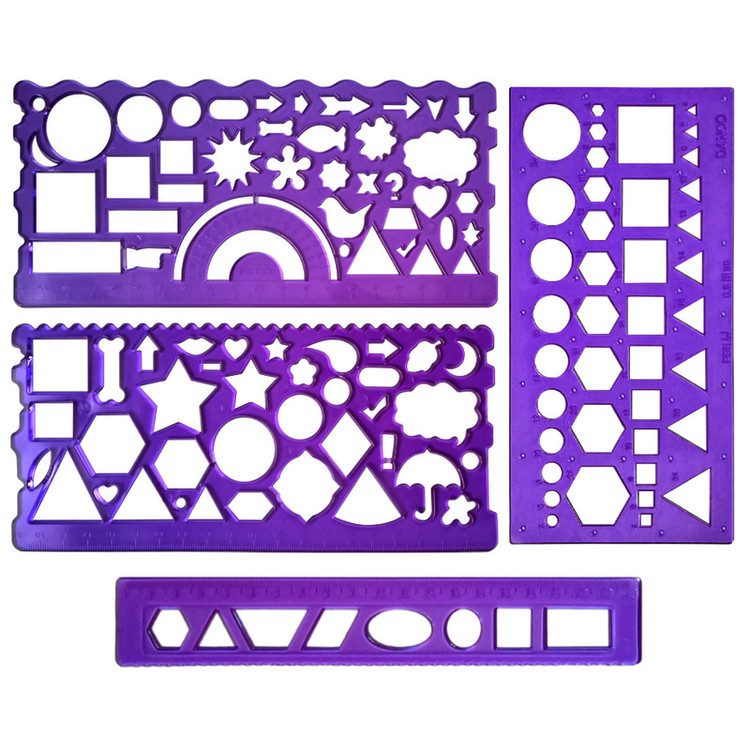 شابلون دانکو طرح اشکال هندسی مدل Shape 04 مجموعه 4 عددی